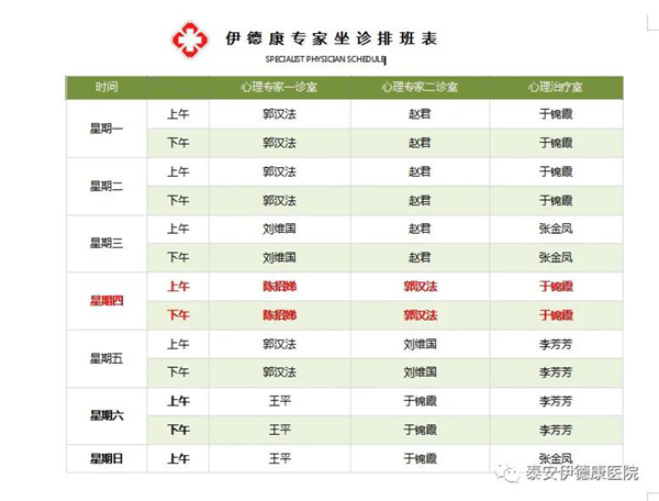 【專家來了】4月21日省三甲醫(yī)院心理科主任來我院坐診，請轉告親友快速預約